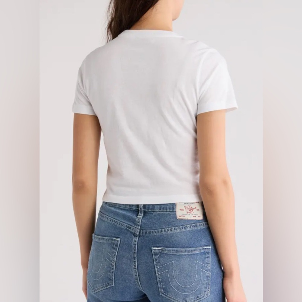 NWT True Religion Women's White Graphic Tee - Picture 2 of 4